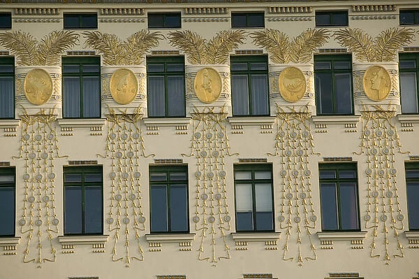 AUSTRIA-Vienna: Medallionhaus- Jugendstil Buildingb. 1899 by Otto Wagner