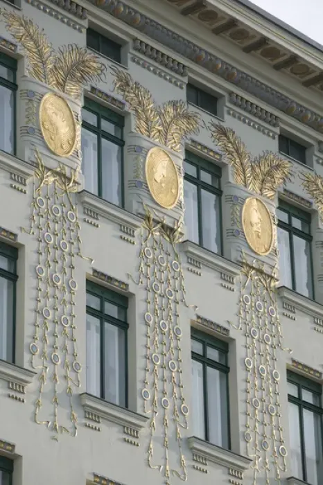Framed Print : AUSTRIA-Vienna: Medallionhaus- Jugendstil Buildingb. 1899 by Otto Wagner Framed Print : AUSTRIA-Vienna: Medallionhaus- Jugendstil Buildingb. 1899 by Otto Wagner