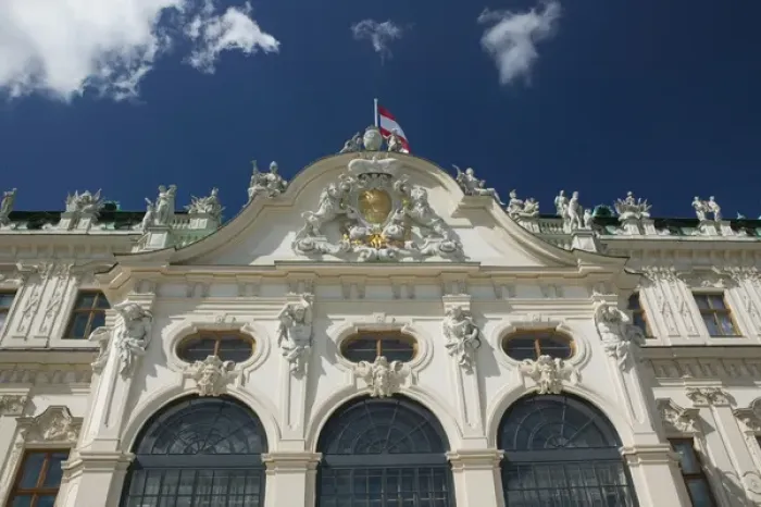 Framed Print : AUSTRIA-Vienna : Oberes Belvedere Palace Southern Facade Framed Print : AUSTRIA-Vienna : Oberes Belvedere Palace Southern Facade