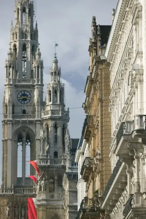 Framed Print : AUSTRIA-Vienna: Ring Road View of Vienna Town Hall Neues Rathaus Framed Print : AUSTRIA-Vienna: Ring Road View of Vienna Town Hall Neues Rathaus