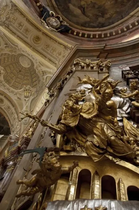 Framed Print : Austria, Vienna. St. Peters Church, 18th century Baroque. Daily mass has been Framed Print : Austria, Vienna. St. Peters Church, 18th century Baroque. Daily mass has been