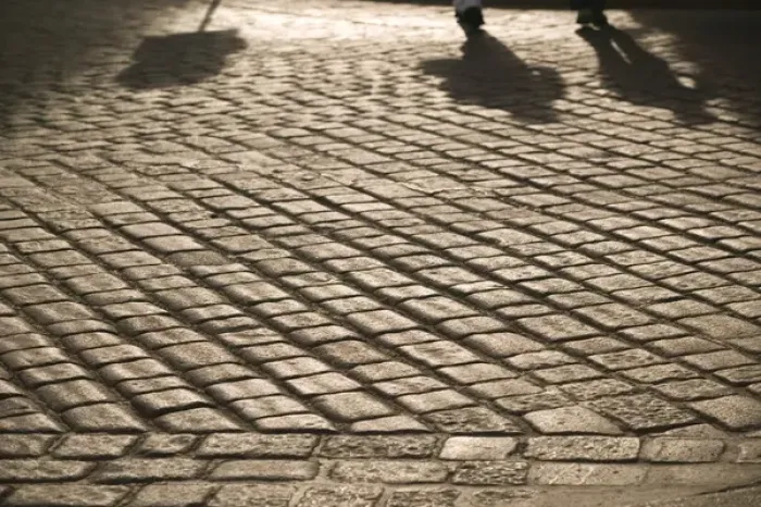 Framed Print : AUSTRIA-Vienna: Street Shadows  /  Michaeler Platz