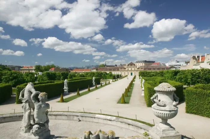 Framed Print : AUSTRIA-Vienna : Unteres Belvedere Palace from the Belvedere Grounds