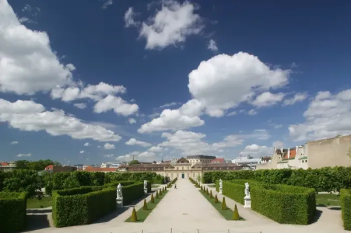 Framed Print : AUSTRIA-Vienna : Unteres Belvedere Palace from the Belvedere Grounds