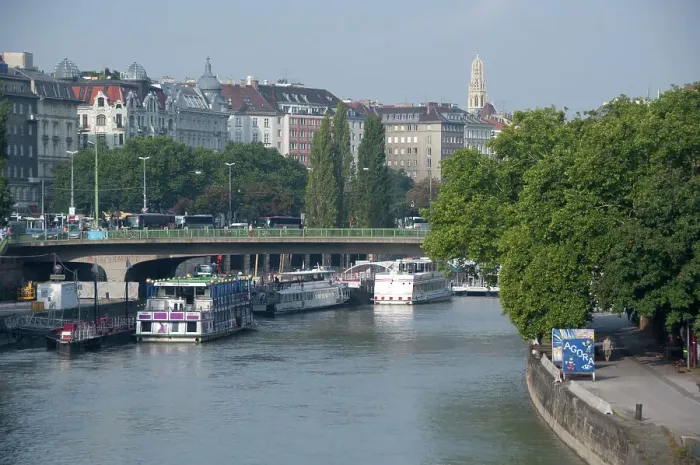 Framed Print : Austria, Vienna. Vienna River Framed Print : Austria, Vienna. Vienna River