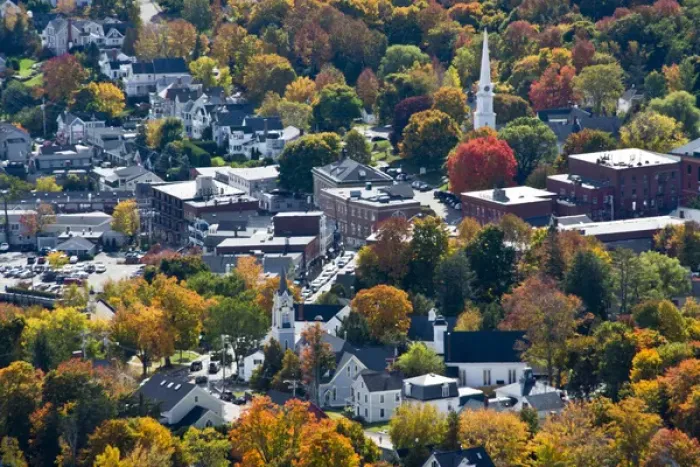 Framed Print : Autumn; Camden Harbor; Camden; Maine; USA