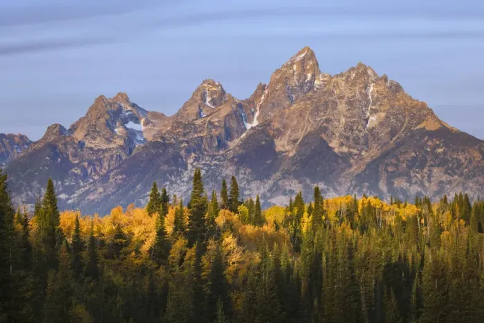 Framed Print : Autumn view of Teton Range at sunrise, Grand Teton National Park, Wyoming Framed Print : Autumn view of Teton Range at sunrise, Grand Teton National Park, Wyoming