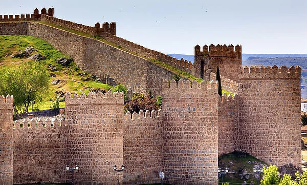 Avila Ancient Medieval City Walls Castle Castile Spain