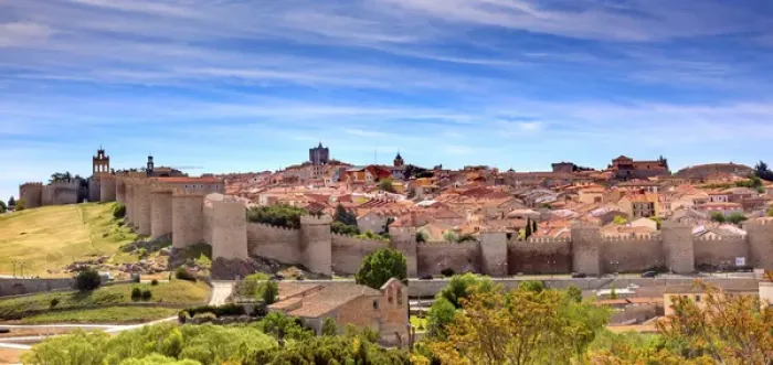 Framed Print : Avila Ancient Medieval City Walls Castle Swallows Castile Spain Framed Print : Avila Ancient Medieval City Walls Castle Swallows Castile Spain
