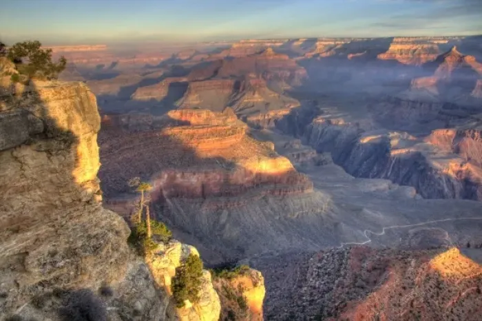 Framed Print : AZ, Arizona, Grand Canyon National Park, South Rim, sunrise at Yavapai Point, with Framed Print : AZ, Arizona, Grand Canyon National Park, South Rim, sunrise at Yavapai Point, with