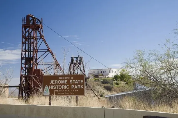 Framed Print : AZ, Arizona, Jerome, Jerome State Historic Park, devoted to the mining history of Framed Print : AZ, Arizona, Jerome, Jerome State Historic Park, devoted to the mining history of