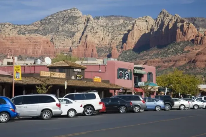 Framed Print : AZ, Arizona, Red Rock Country, Sedona, offers an electic collection of shops, galleries Framed Print : AZ, Arizona, Red Rock Country, Sedona, offers an electic collection of shops, galleries