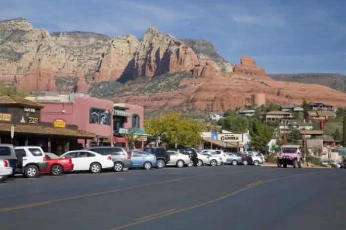 Framed Print : AZ, Arizona, Red Rock Country, Sedona, offers an electic collection of shops, galleries Framed Print : AZ, Arizona, Red Rock Country, Sedona, offers an electic collection of shops, galleries
