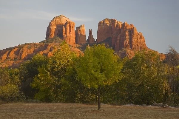 AZ, Arizona, Sedona, Crescent Moon Recreation Area, Red Rock Crossing, Cathedral Rock