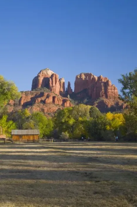 Framed Print : AZ, Arizona, Sedona, Crescent Moon Recreation Area, Red Rock Crossing; Cathedral Rock Framed Print : AZ, Arizona, Sedona, Crescent Moon Recreation Area, Red Rock Crossing; Cathedral Rock