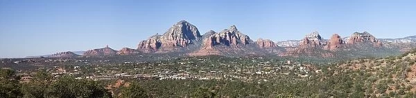 AZ, Arizona, Sedona, Red Rock Country, view of Sedona, from Schnebly Hill Road
