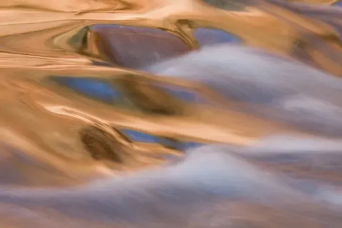 Framed Print : AZ, Arizona, Slide Rock State Park, Oak Creek, water pattern with reflected light Framed Print : AZ, Arizona, Slide Rock State Park, Oak Creek, water pattern with reflected light