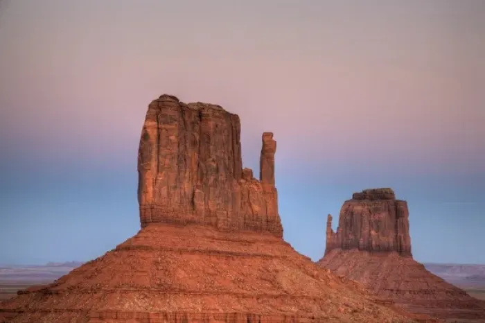 Framed Print : AZ, Monument Valley, The Mittens, after sunset Framed Print : AZ, Monument Valley, The Mittens, after sunset