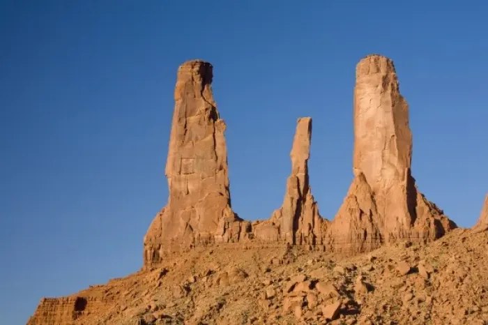Framed Print : AZ, Monument Valley, Three Sisters Framed Print : AZ, Monument Valley, Three Sisters