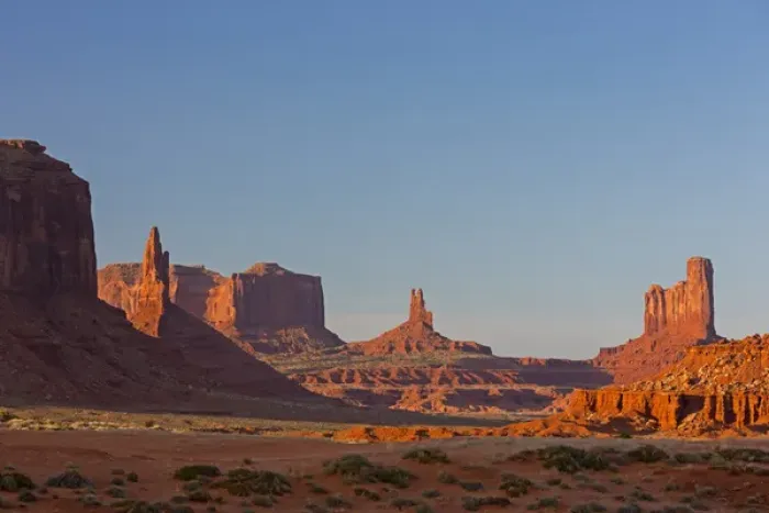 Framed Print : AZ, Monument Valley, view from Valley Drive at sunset Framed Print : AZ, Monument Valley, view from Valley Drive at sunset