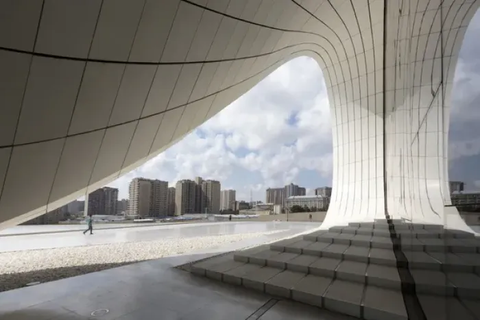 Framed Print : Azerbaijan, Baku. The Heydar Aliyev Center in Baku Framed Print : Azerbaijan, Baku. The Heydar Aliyev Center in Baku