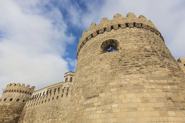 Azerbaijan, Baku. Old city wall