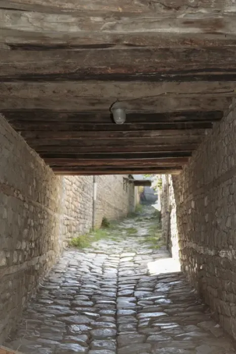 Framed Print : Azerbaijan, Lahic. A small tunnel through an alley in Lahic Framed Print : Azerbaijan, Lahic. A small tunnel through an alley in Lahic