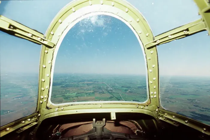 Framed Print : B-25 Miss Mitchell, interior of the plane in a tail gunner position Framed Print : B-25 Miss Mitchell, interior of the plane in a tail gunner position