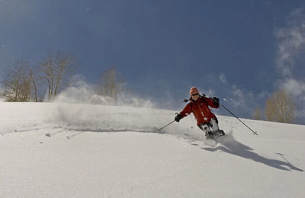 Backcountry powder skiing Big Cottonwood Canyon, Uinta- Wasatch-Cache National Forest
