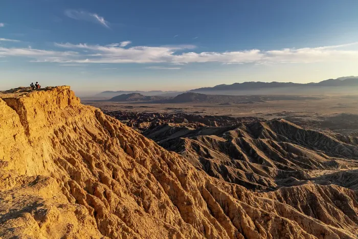 Framed Print : Badlands formations from Fonts Point in the Anza Borrego State Park, California, USA