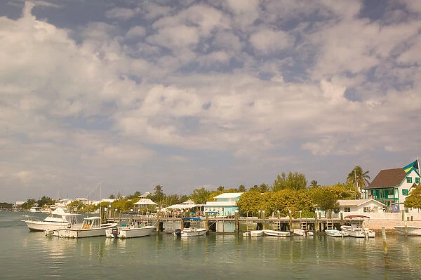BAHAMAS- Abacos- Loyalist Cays -Elbow Cay-Hope Town: Town View