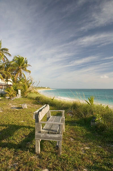 BAHAMAS- Abacos- Loyalist Cays -Elbow Cay-Hope Town: Betrothal Bench