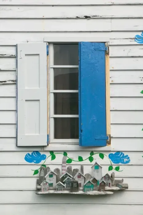 Framed Print : BAHAMAS- Abacos-Loyalist Cays-Elbow Cay-Hope Town: Beach House Detail Framed Print : BAHAMAS- Abacos-Loyalist Cays-Elbow Cay-Hope Town: Beach House Detail