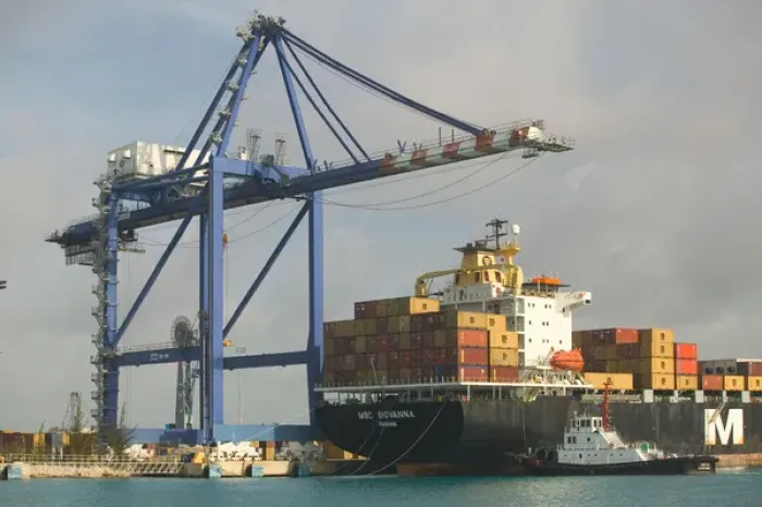 Framed Print : BAHAMAS-Grand Bahama Island-Freeport: Port of Freeport: Container Cargo Port Framed Print : BAHAMAS-Grand Bahama Island-Freeport: Port of Freeport: Container Cargo Port