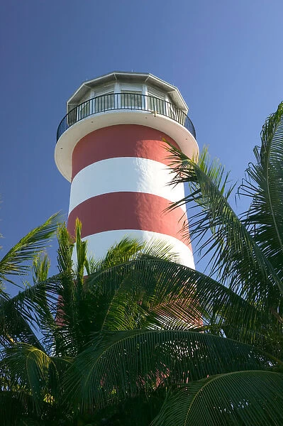 BAHAMAS-Grand Bahama Island-Lucaya: Our Lucaya Beach Resort- Port Lucaya Lighthouse
