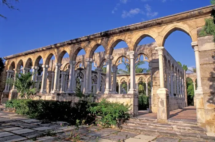 Framed Print : Bahamas, Nassau, Pillars at the Cloisters, sunset Framed Print : Bahamas, Nassau, Pillars at the Cloisters, sunset