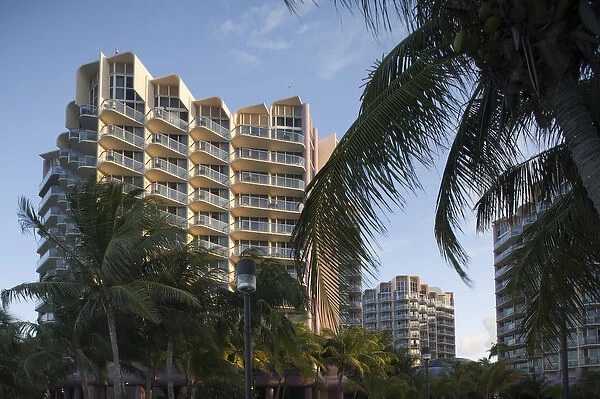 Bahamas, New Providence Island, Exterior view of Wyndham Crystal Palace Hotel at