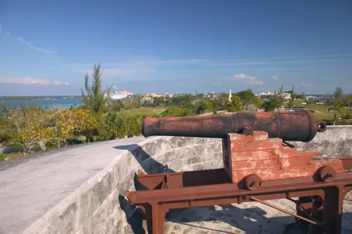 Framed Print : BAHAMAS-New Providence Island-Nassau: Fort Charlotte (b. 1790) & Clifford Park
