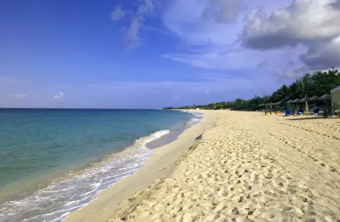 Framed Print : Baie Longue Long Bay beach, St. Martin, Caribbean Framed Print : Baie Longue Long Bay beach, St. Martin, Caribbean