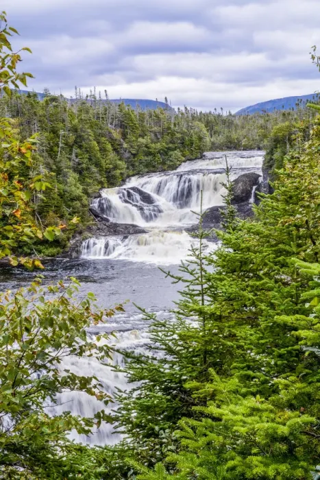 Framed Print : Bakers Brook Falls, Gros Mourne National Park, Rocky Harbor, Newfoundland, Canada