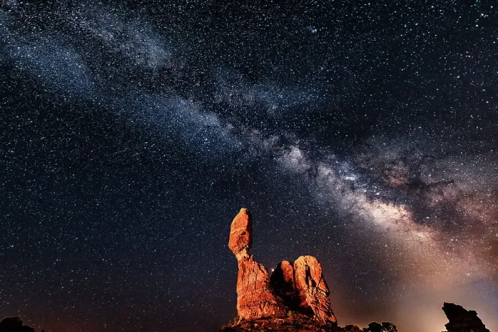 Framed Print : Balanced Rock within Arches National Park