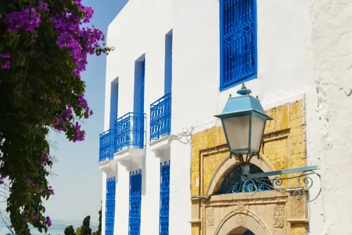 Framed Print : Balcony and window, Sidi Bou said, Tunisia, North Africa, Africa Framed Print : Balcony and window, Sidi Bou said, Tunisia, North Africa, Africa