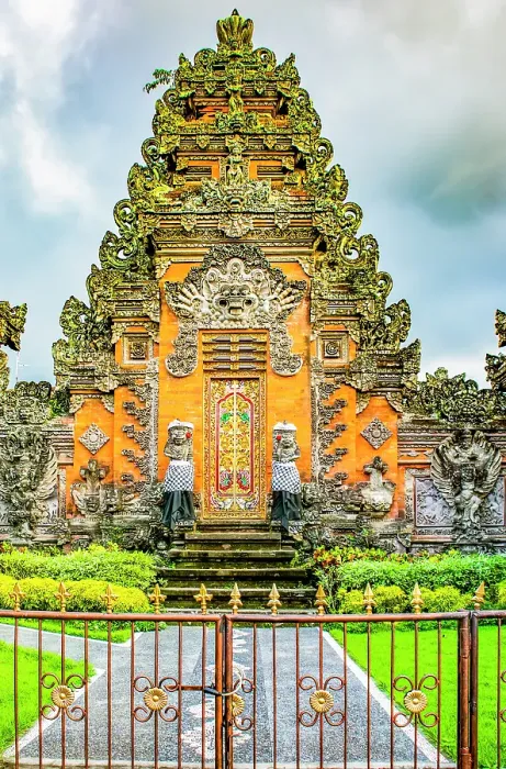 Framed Print : Bali, Indonesia. Portrait of gates which are considered to connect the physical and spiritual worlds Framed Print : Bali, Indonesia. Portrait of gates which are considered to connect the physical and spiritual worlds