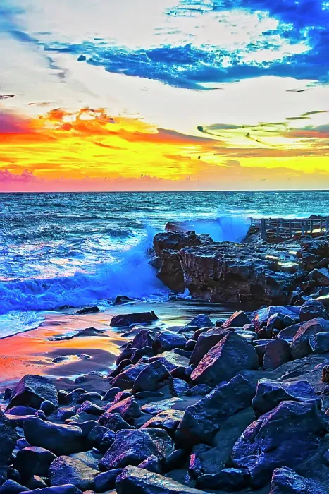 Framed Print : Bali's sunsets are often considered postcard-perfect, with their stunning colors and breathtaking scenery. Here is a Black and White at sunset high tide Framed Print : Bali's sunsets are often considered postcard-perfect, with their stunning colors and breathtaking scenery. Here is a Black and White at sunset high tide