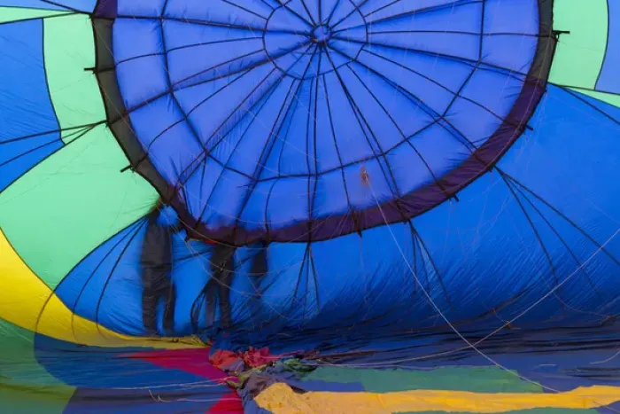 Framed Print : Balloons setting up for the Mass Ascension at the Albuquerque International Balloon Fiesta