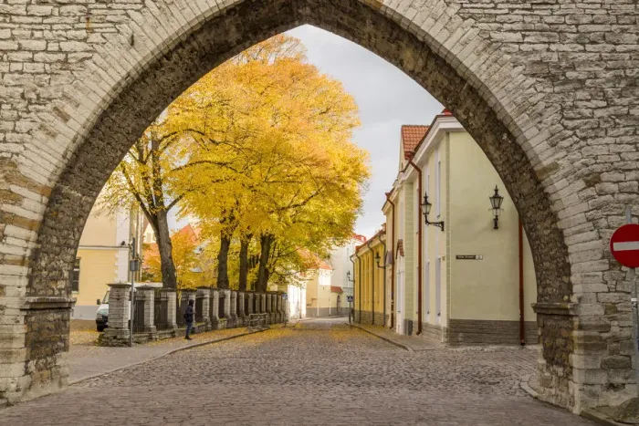 Framed Print : Baltic States, Estonia, Tallinn. Tallinn Old Town, arched entryway Framed Print : Baltic States, Estonia, Tallinn. Tallinn Old Town, arched entryway