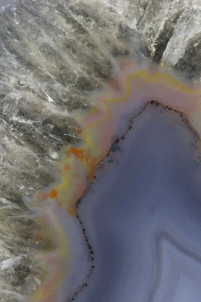 Banded agate close-up