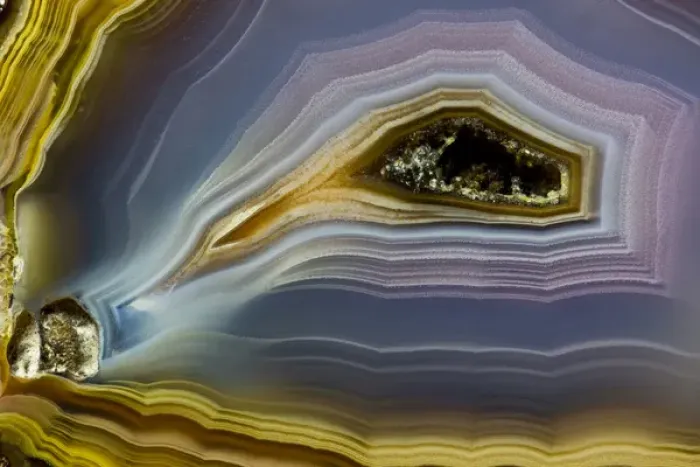 Framed Print : Banded Agate, Quartzsite, AZ