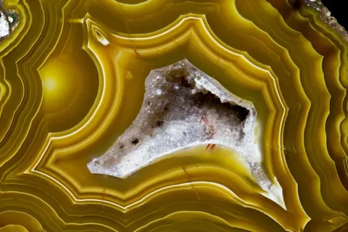 Framed Print : Banded Agate, Quartzsite, AZ