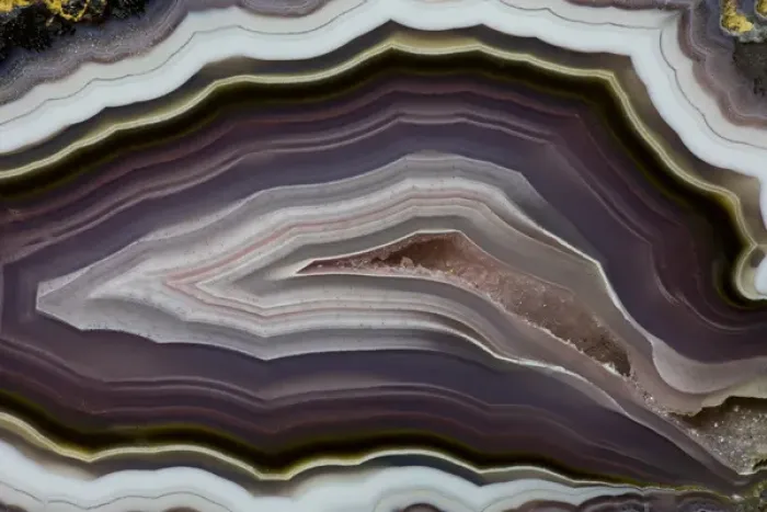 Framed Print : Banded Agate, Quartzsite, AZ